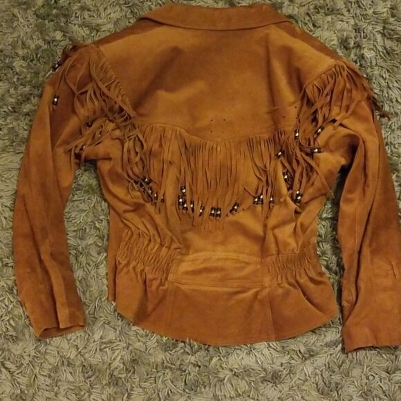 Western Wilson Vintage Fringe Leather Jacket - Picture 4 of 9
